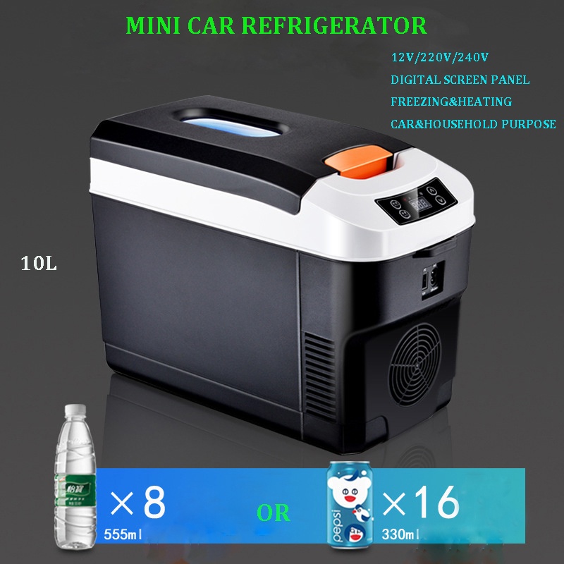 MSW 10L/15L/20L Capacity Portable Car Refrigerator Mini Refrigerator Mini Refrige 12V/220V/240V