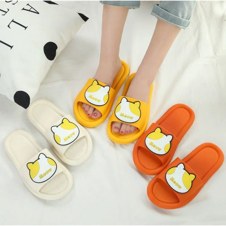 Women's Sandal Cat Flat Heel Women Shoes Kasut Kucing  Wanita Shoes 