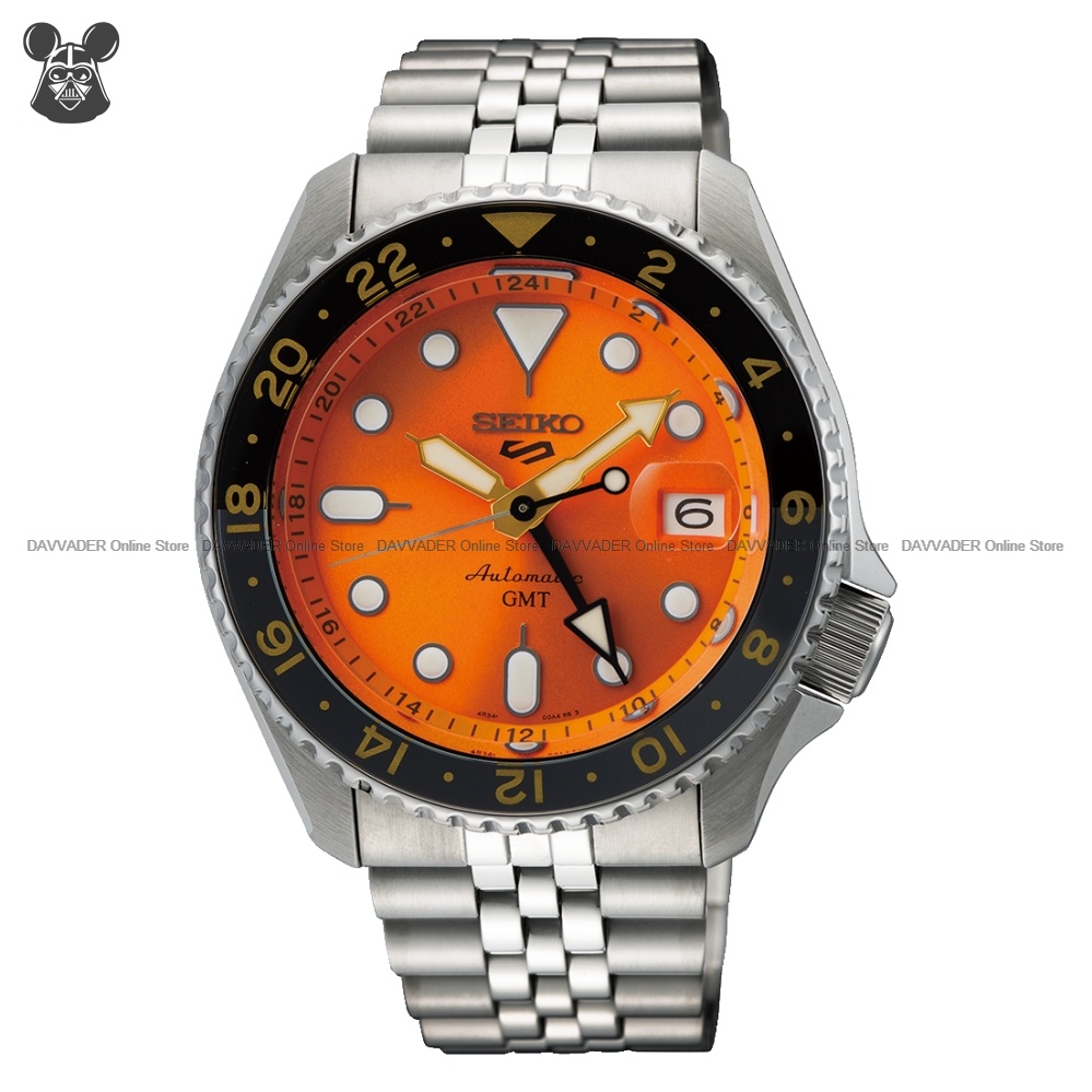 Ready Stock) SEIKO 5 Sports SSK005K1 Men's Analog Watch GMT Date Magnifier  Automatic SS Bracelet Orange *Original | Shopee Malaysia