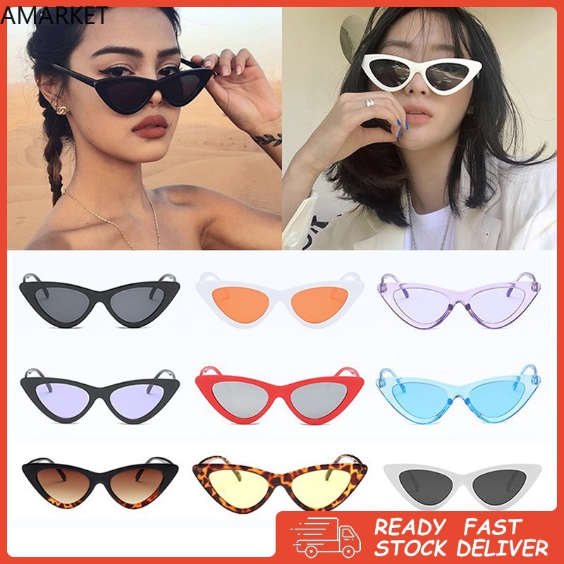 Cateye Sunglasses Women Shades Korean Ladies Retro Sexy Eyewear Shades Uv400 Shopee Malaysia