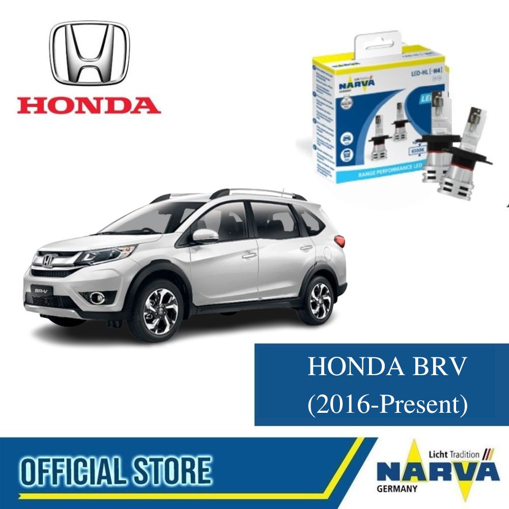 NARVA Range Performance LED Headlight Bulb Set for Honda BRV (2016 ...