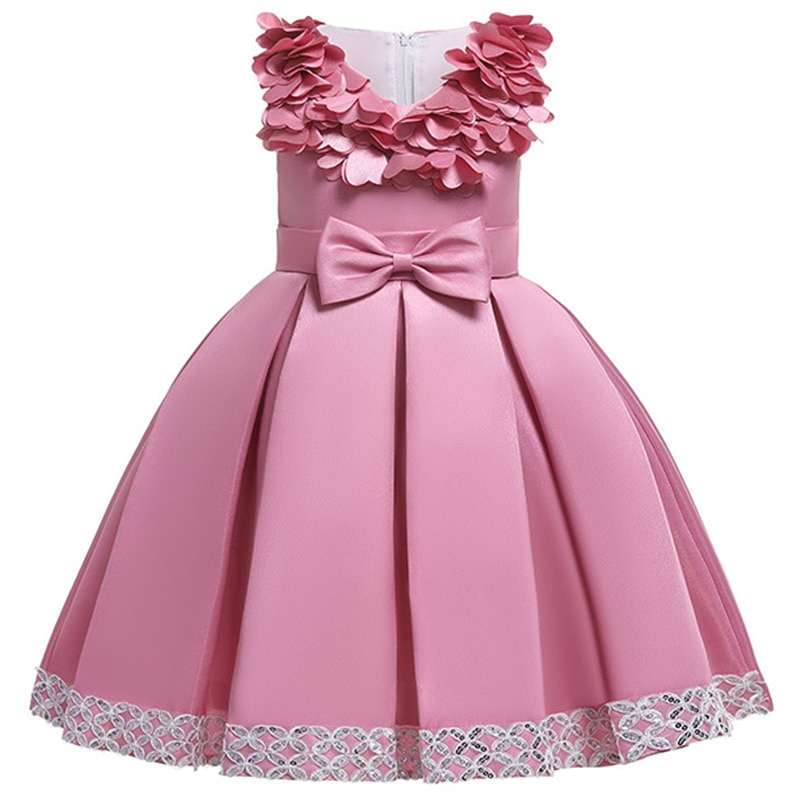 satin dress for kids