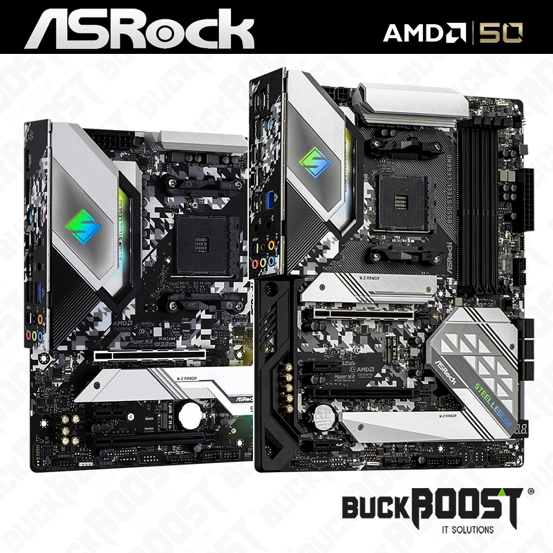 純正新作 新品 未使用 ASRock B550M Steel Legend - PCパーツ