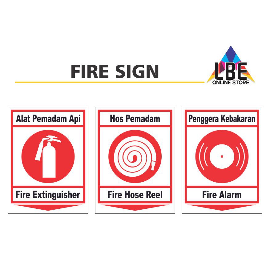 Fire Rescue Equipment Sign (150mm x 200mm)