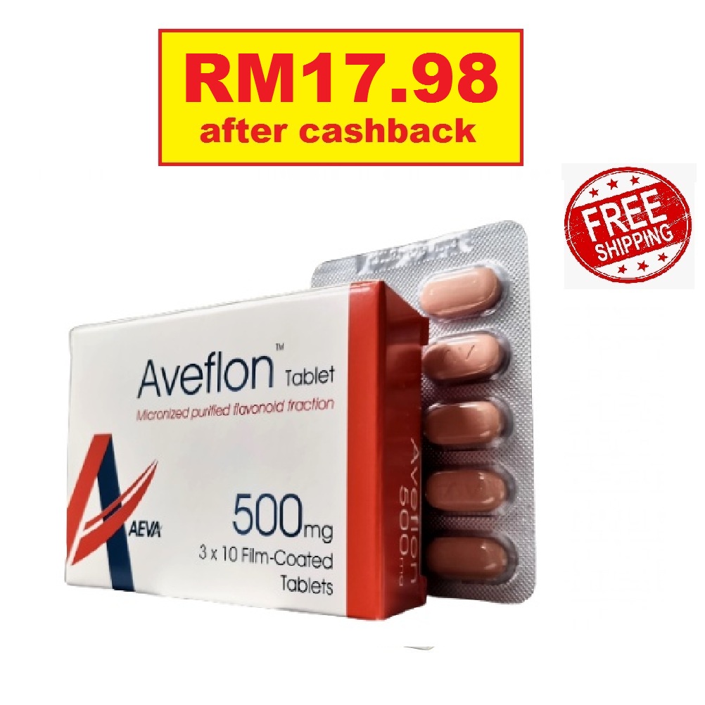 [RM17.98 after cashback] Aveflon Tablets Micronized Purified Flavonoid