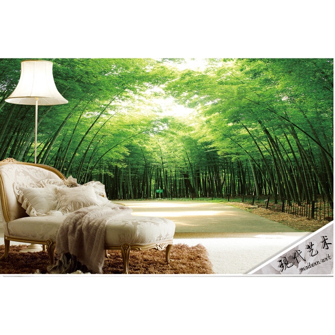 Aesthetic Bamboo Natural 3d Wallpaper Living Room Sofa Tv Wall Bedroom Mural