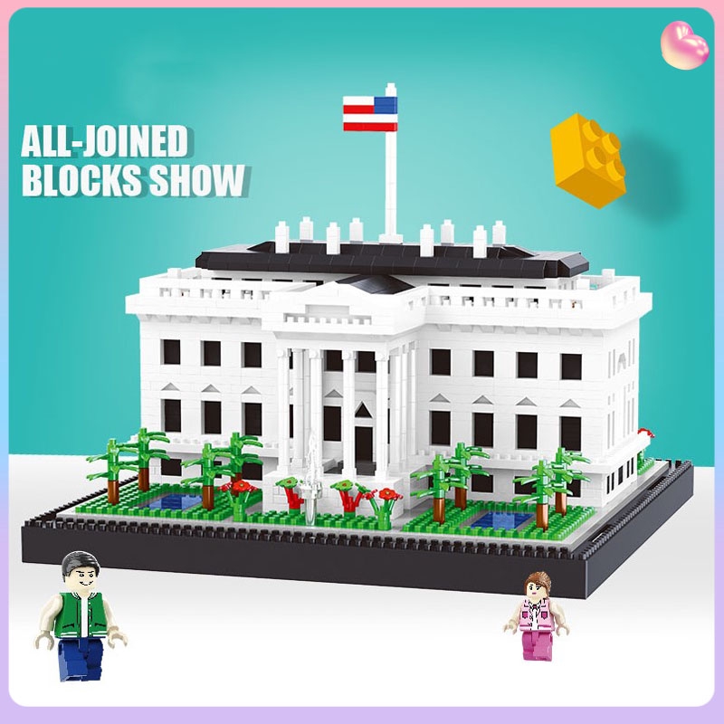 mini building blocks white house