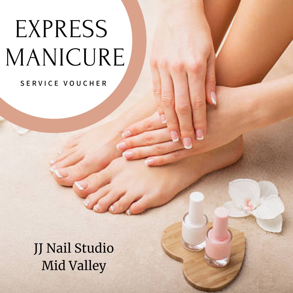 JJ Nail Studio- Express Manicure with Halal/Treatment Color eCoupon (Valid  for 30 Days) | Shopee Malaysia