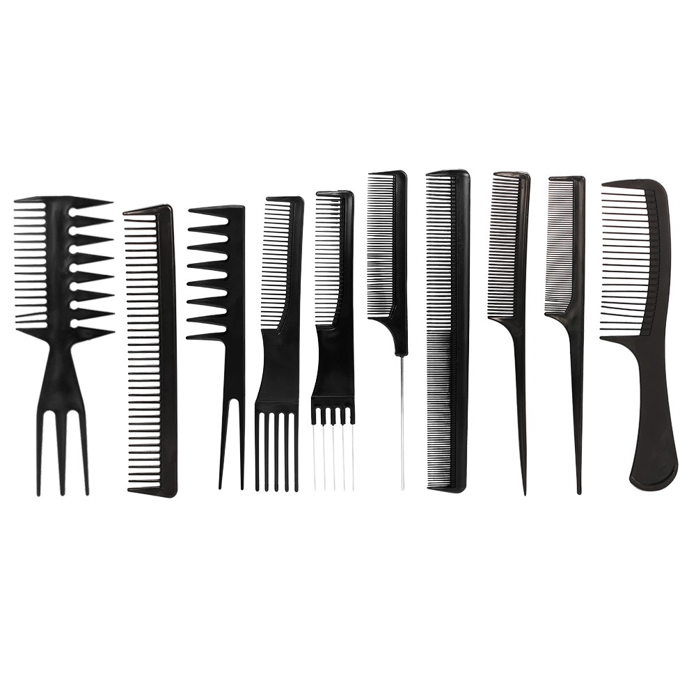 10pcs Anti Static Hair Combs Hairbrush Hairdressing Combs Hair