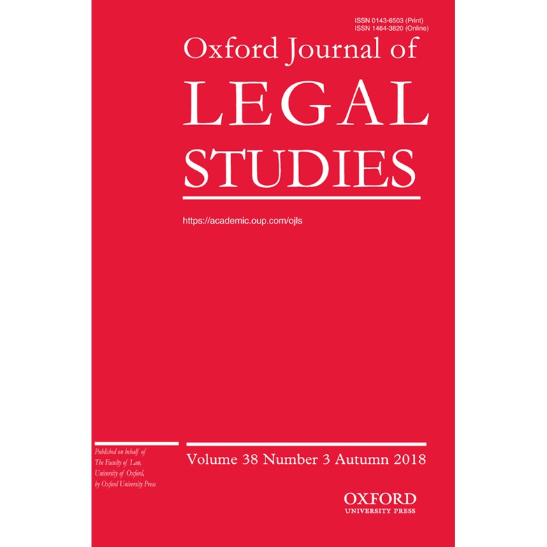 JOURNAL : Oxford Journal of Legal Studies. Vol 38(3). ISSN: 0143-6503