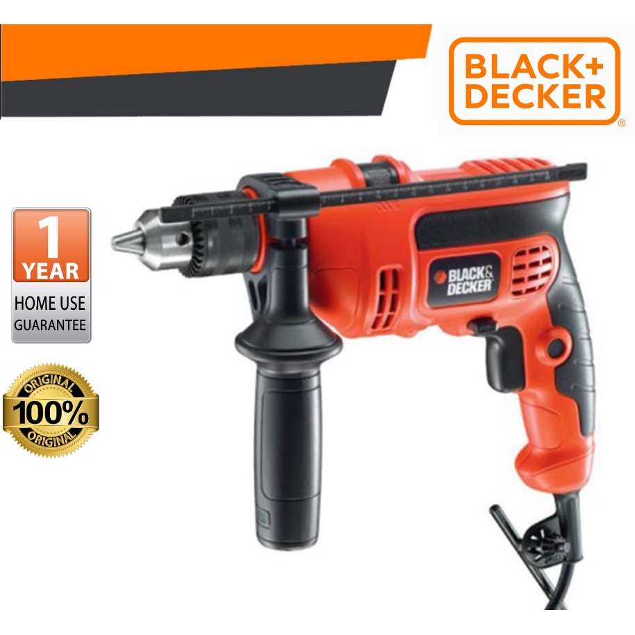 BLACK & DECKER KR554REB1 POWER TOOL 550W 13MM VSR HAMMER DRILL PENUKUL