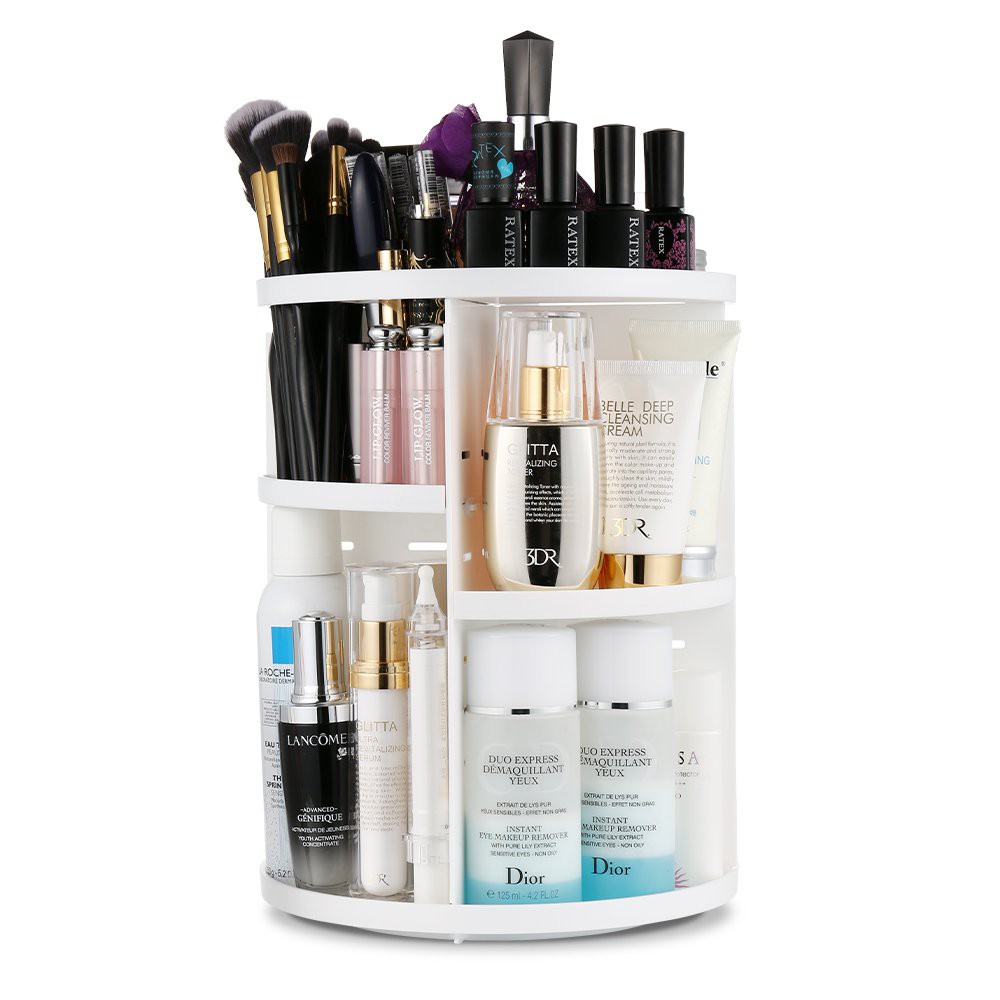 Makeup Organizer 360 Rotating Cosmetics Organizer Adjustable