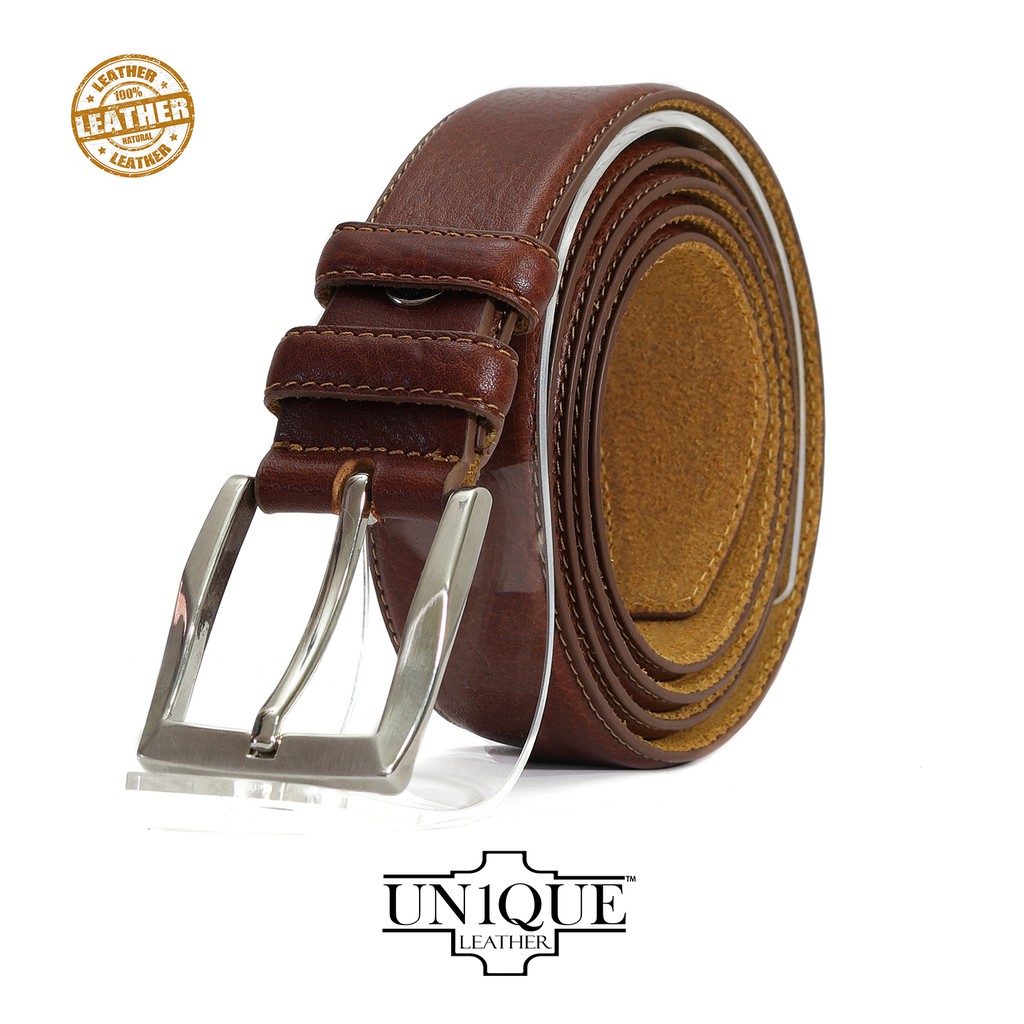 Handmade Leather Classic Men Belt Brown Colors Un1que Leather Brand