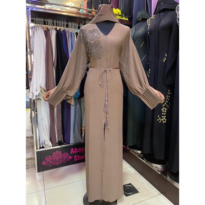 Abaya dubai + pashmina size s m l xl xxl Shopee Malaysia