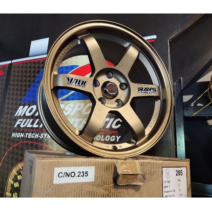 NEW RIM 17 5X114.3 TE37 AOW THAILAND AUTO OPTION CIVIC LANCER INSPIRA ...