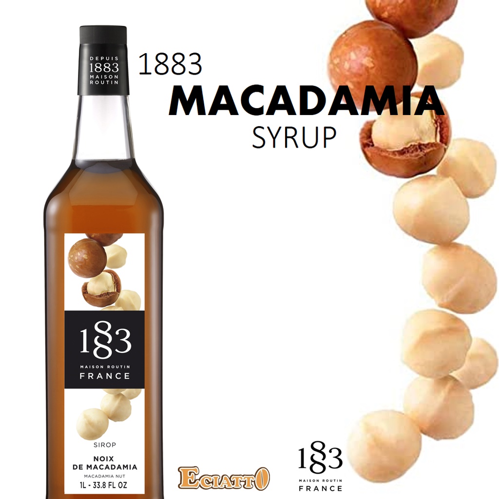 1883 MAISON ROUTIN 1883 Macadamia Syrup For Coffee Halal Macadamia Nut Kacang Macadamia Nuts