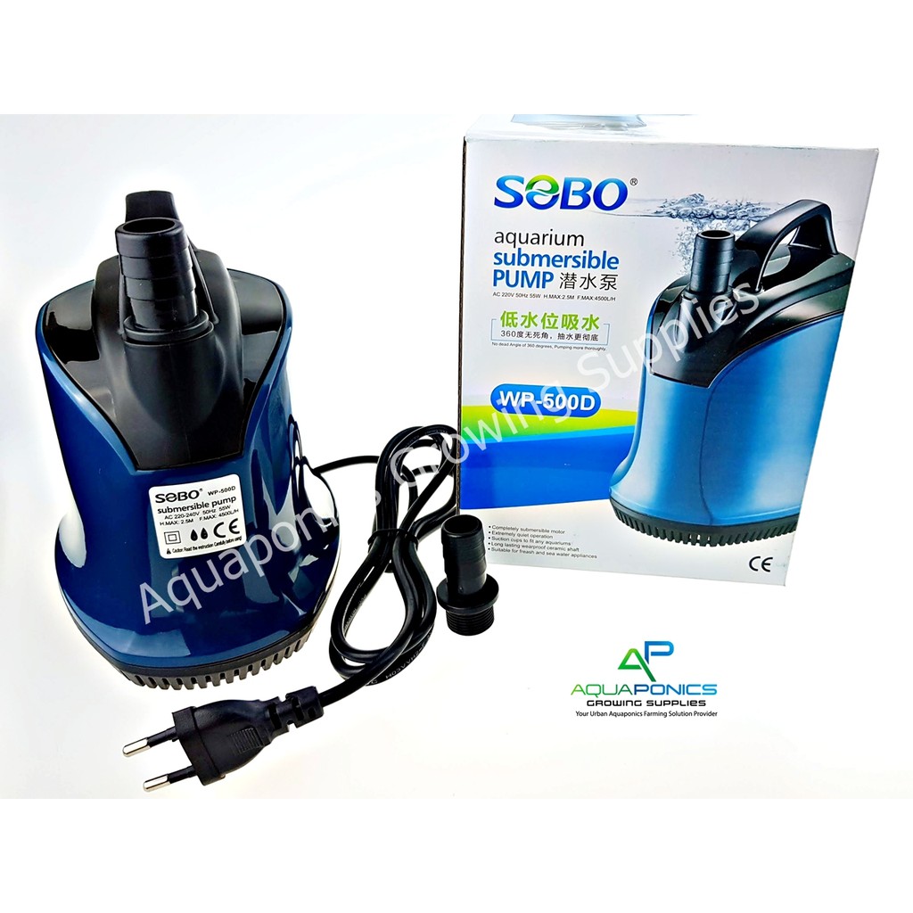 sobo aquarium submersible 55w water pump wp-500d