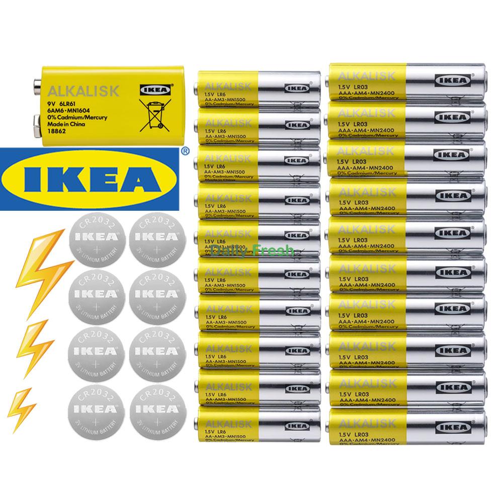 Mi Battery Alkaline Bateri IKEA AA AAA 3V 9V ALKALISK LR6 LR03 6LR61