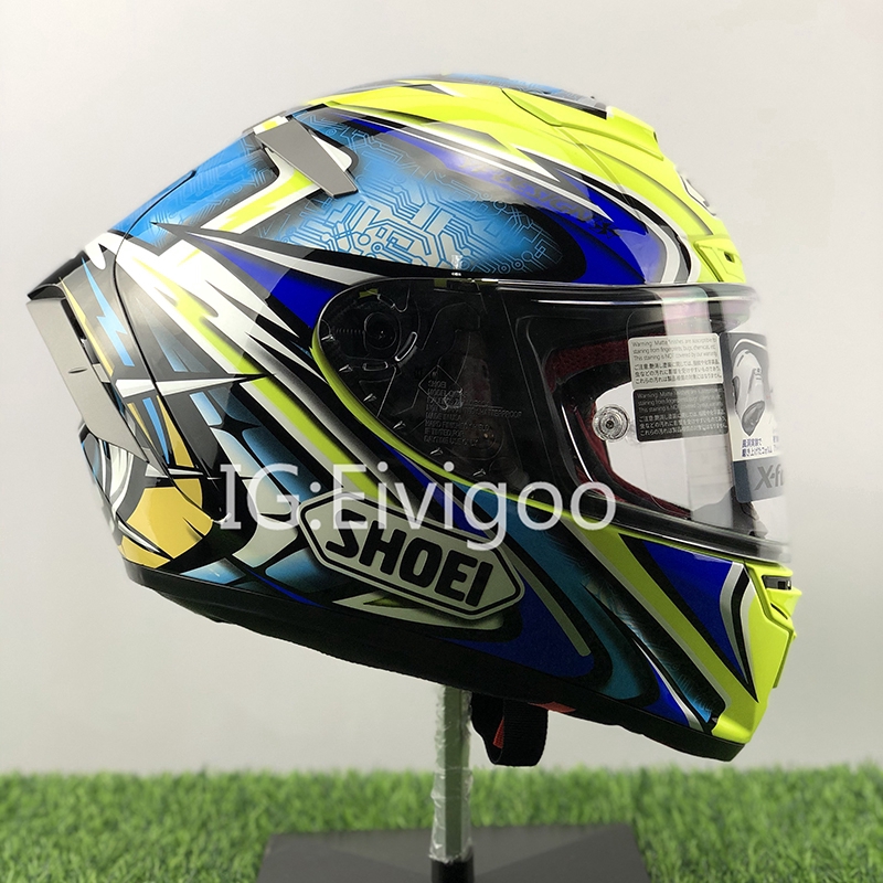 Shoei X 14 Yellow Daijiro Tc 1 Motorcycle Full Face Helmet Shopee Malaysia