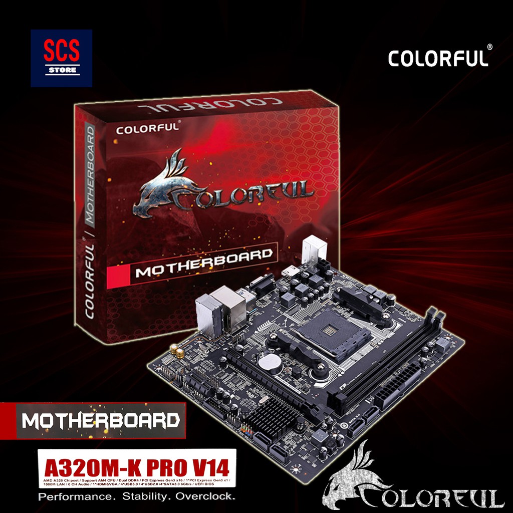 COLORFUL A320M-K PRO V14 AM4 AMD Motherboard | Shopee Malaysia