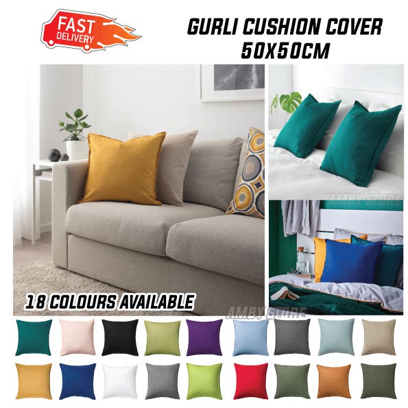 Gurli Cushion Cover 50x50 Cm Sarung Kusyen Bantal Sofa Home Decor Simple Decoration Shopee Malaysia