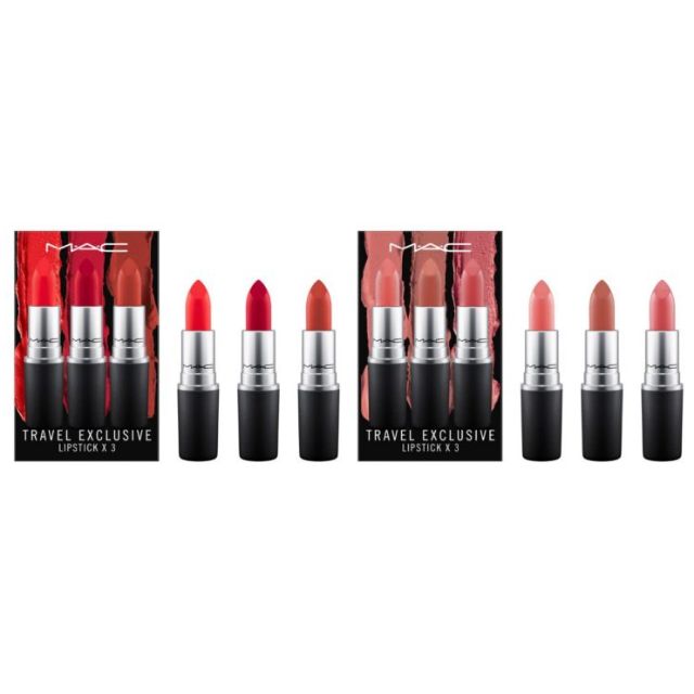 mac 3 lipstick set