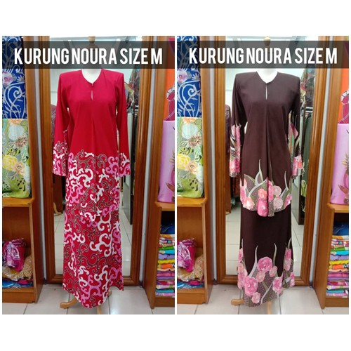 Baju Kurung Noura Batik Terengganu  Shopee Malaysia