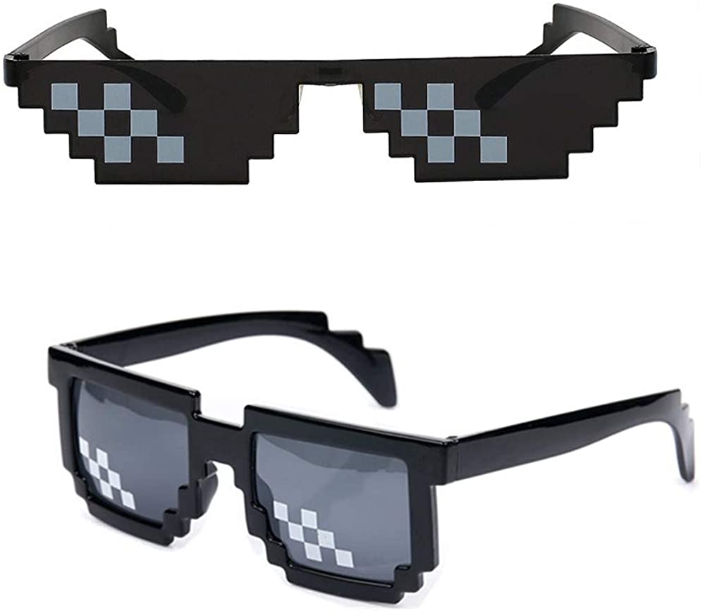 Must Multi Minecraft Mosaic Glasses Deal It Women Men Trick Toy - Image 4