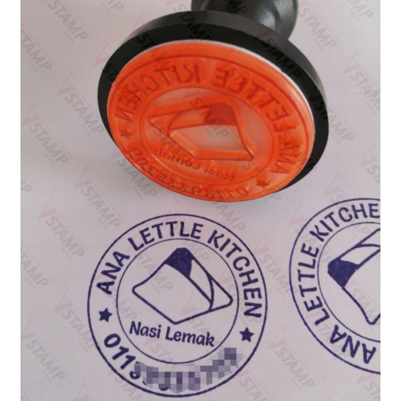 Rubber stamp Round - cop bulat / cop company(WITH OUT INK 