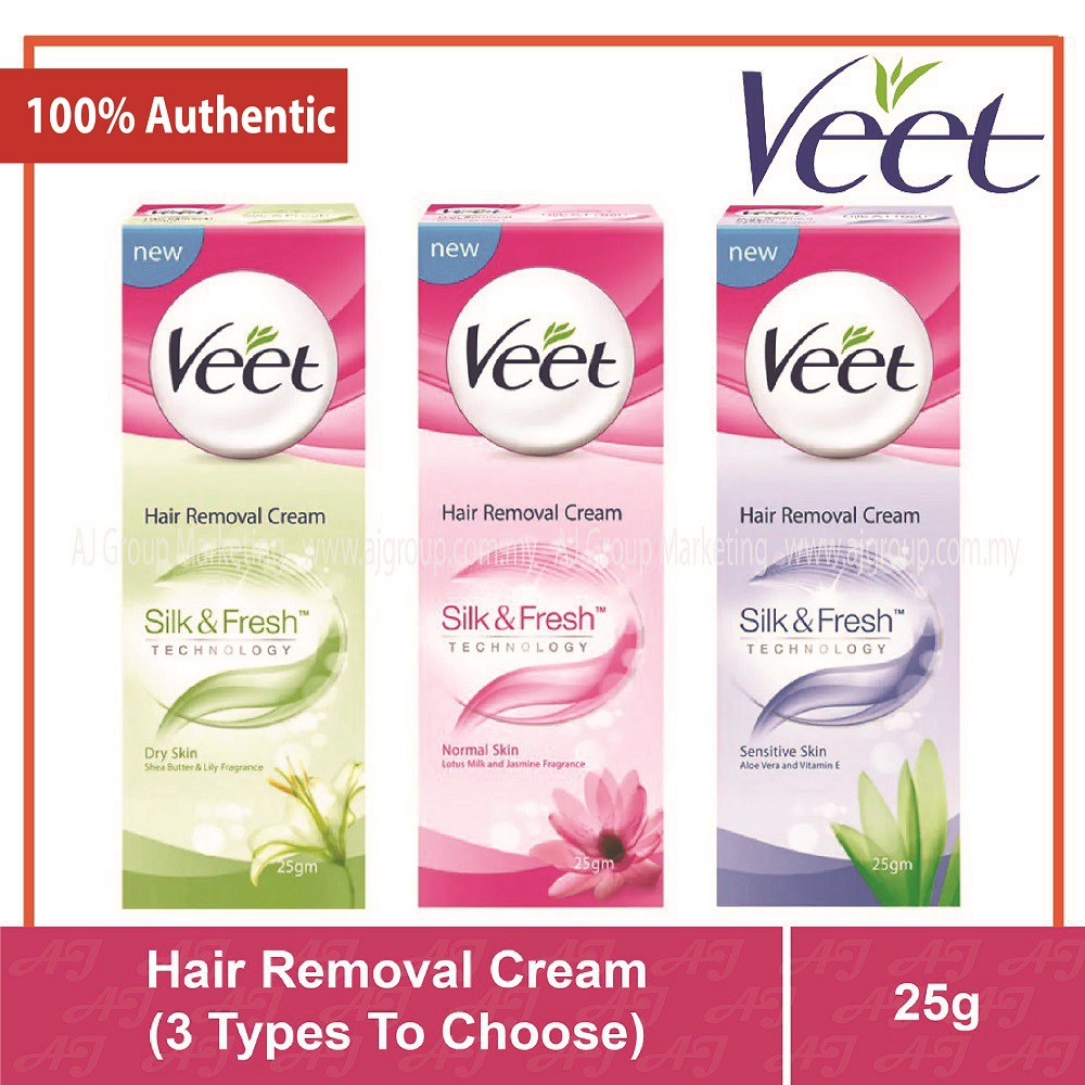 Veet Hair Removal Cream 25g Dry Skin Normal Skin Sensitive