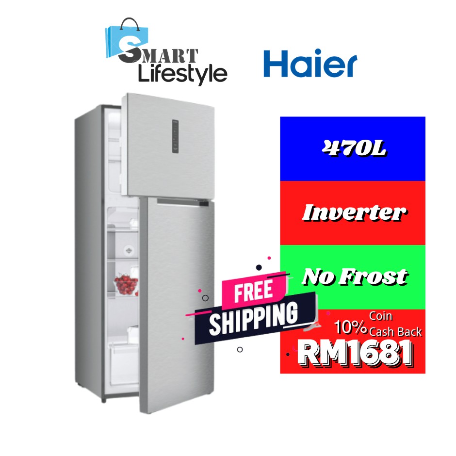 HAIER 2 Door Series Dc Inverter Refridgerator HRF-IV498H 470L