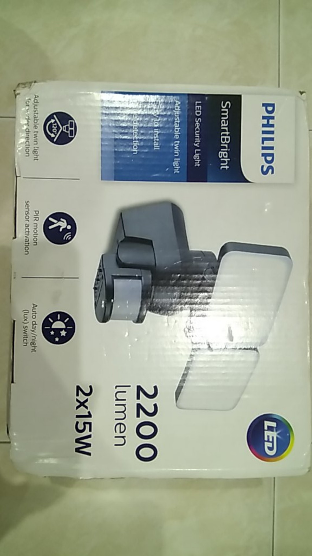 Philips Motion Sensor With Led Light Bws 220 Security Sensor Light 6500k Daylight Shopee Malaysia