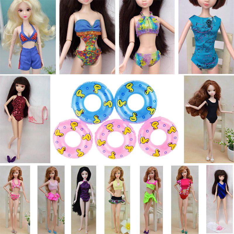 barbie doll swimming