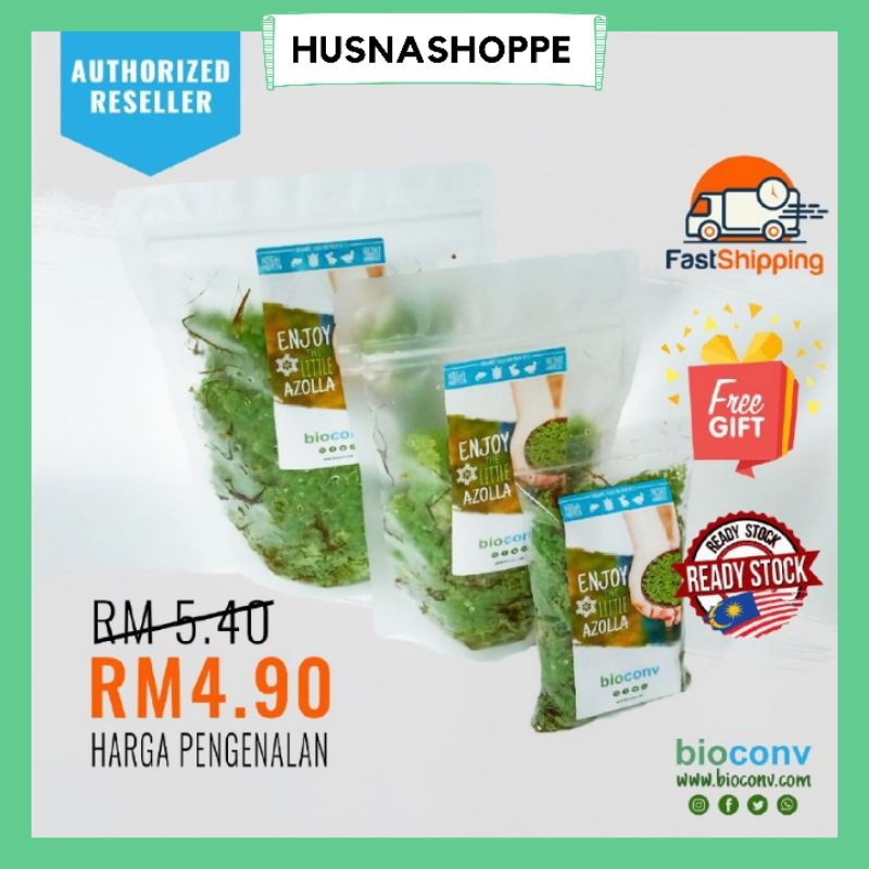 Azolla Fresh & Sillage Makanan Ternakan Ikan Hiasan Lobster Kura-Kura Kolam Makanan Ika…
