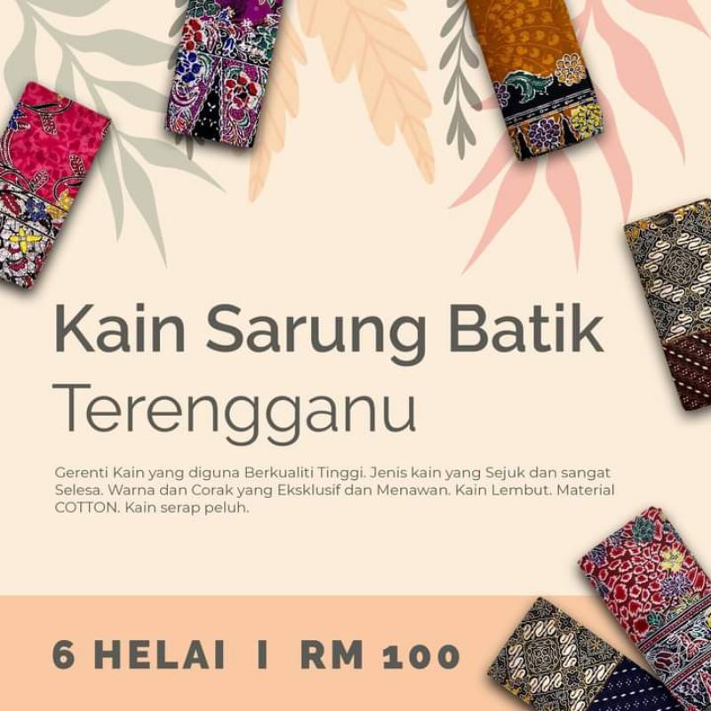 kain sarung batik terengganu