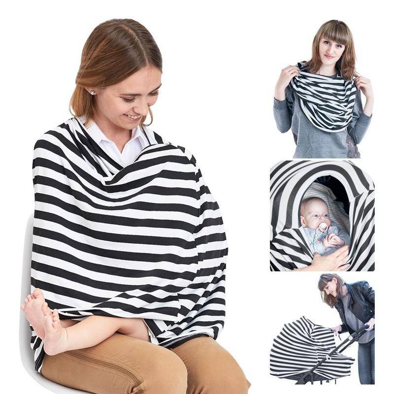 Breastfeeding Nursing Cover Cotton Apron Blanket Kain Pelindung