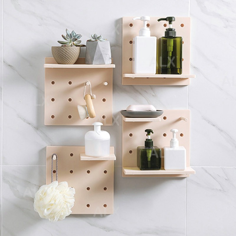 Nordic Quality 6pc Diy Pegboard Wall Decor Storage Rack Organizer