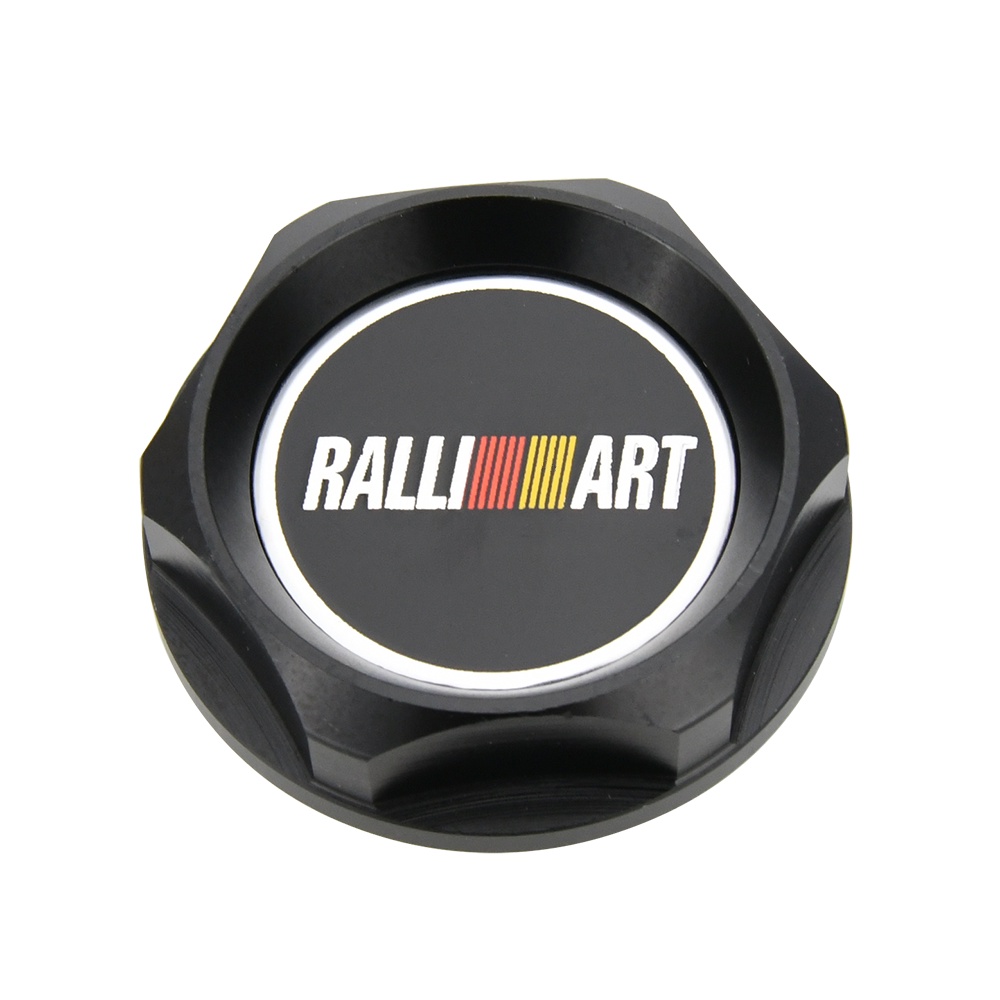 Must Quality Aluminium Engine Oil Cap RALLIART Logo Emblem Tank Cover MITSUBISHI 4G13 4G15 4G16 Filler Car Racing Mod - Image 2