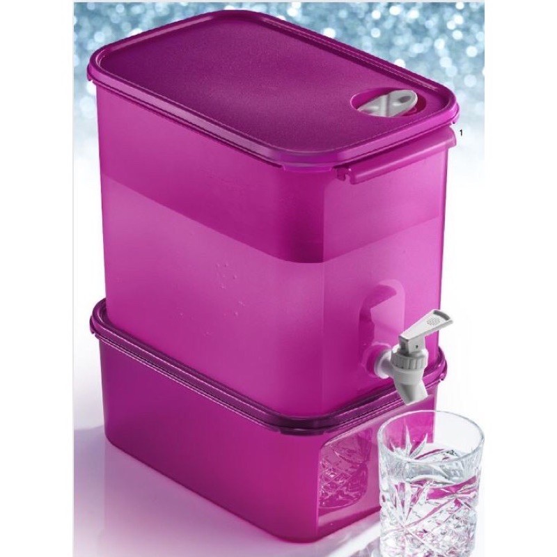 Bekas Air Tupperware Modular Mates Rectangular Water Dispenser 87l Purple Shopee Malaysia 2851