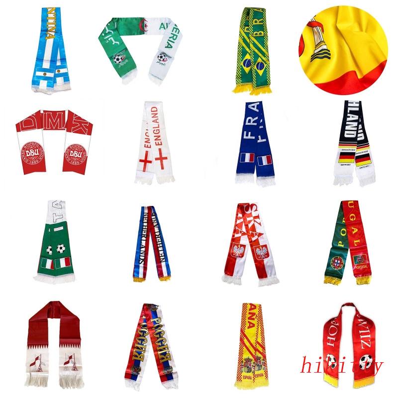HIK World Cup National Team Scarf Soccer Scarf for Men Women 15