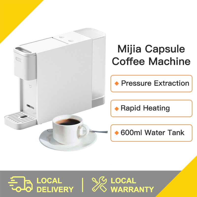 【New】 Xiaomi Mijia S1301 Smart Capsule Espresso Coffee Machine Maker American Espresso Coffee Italian Coffee