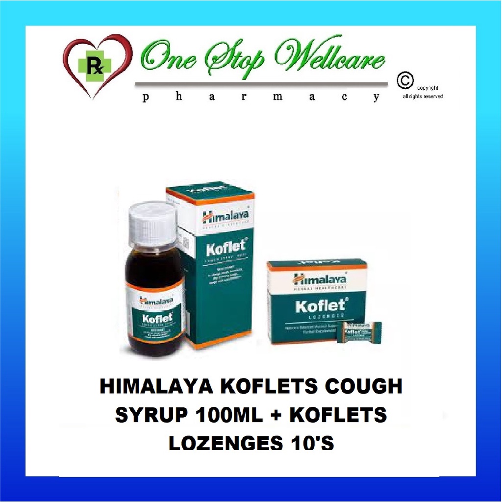 HIMALAYA KOFLET COUGH SYRUP 100ML + KOFLET LOZENGES 10'S Shopee Malaysia