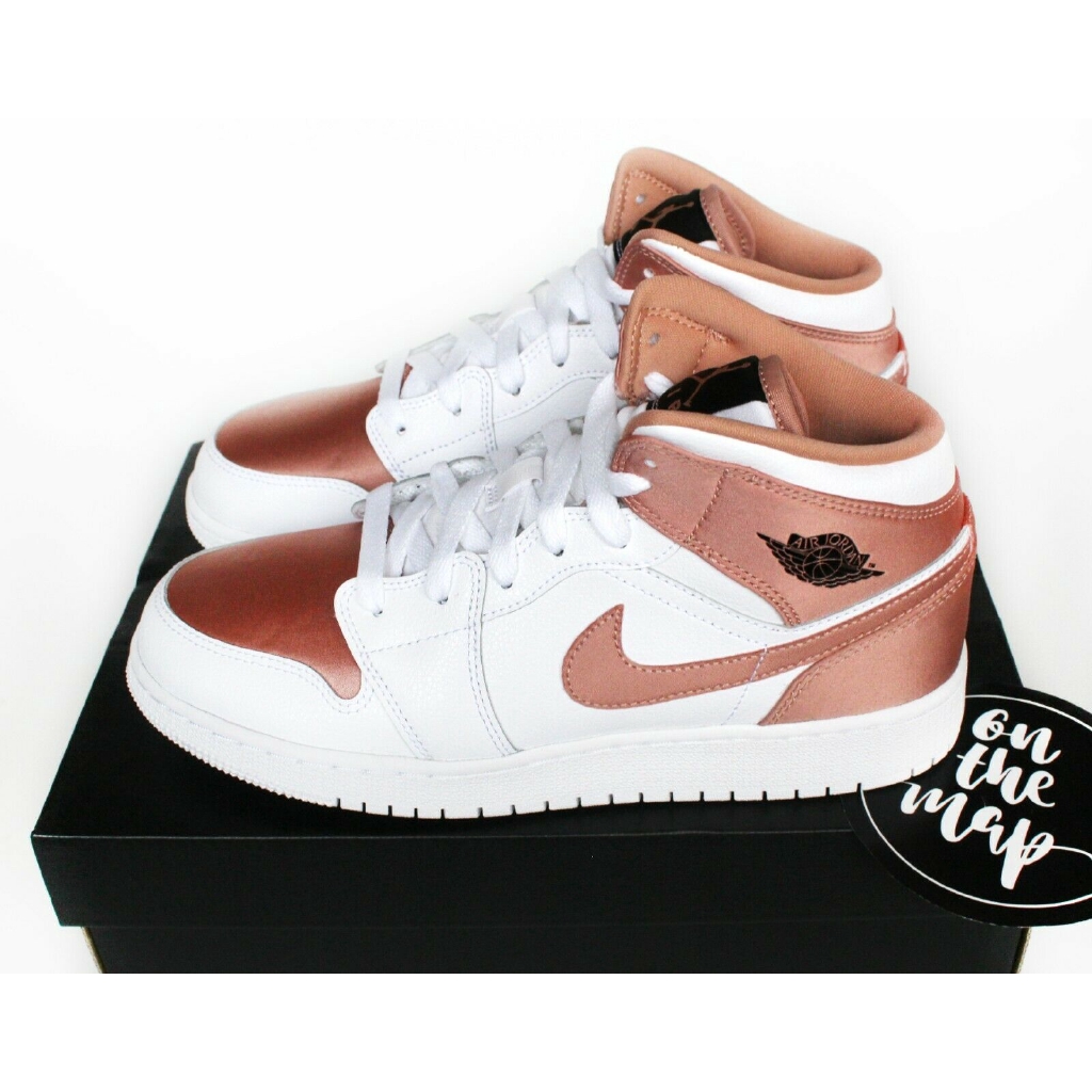 jordan 1 white rose gold