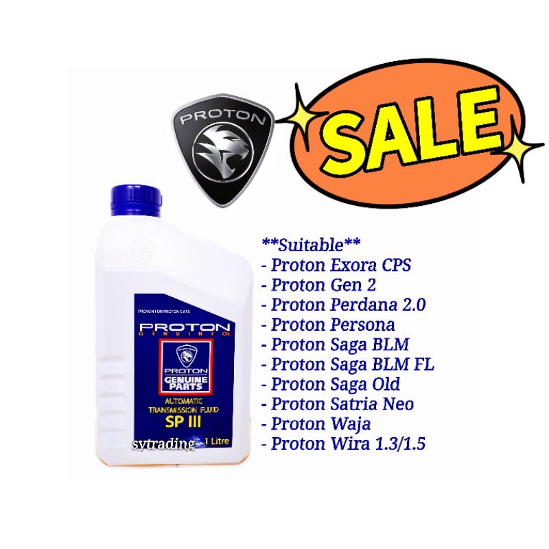 Proton Auto Transmission Fluid Sp Sp Iii Atf Litre Saga Persona Gen