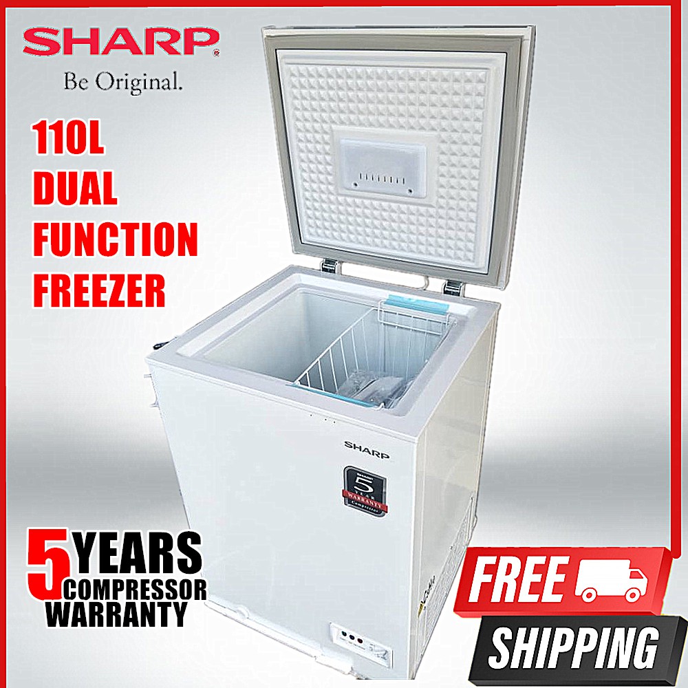 【FREE SHIPPING】 Sharp 110L Chest Freezer SJC118 Shopee Malaysia