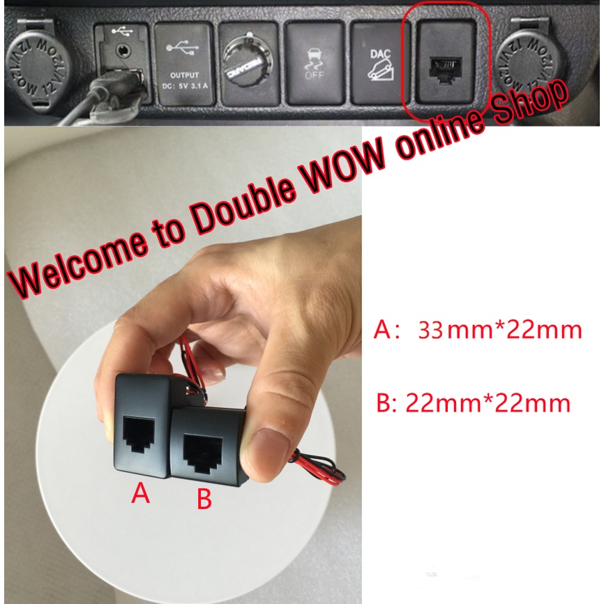 Toyota landcruiser 200 switch panel RJ45 UHF blanks fit 4WD RAV4 Hilux Prado flush mount