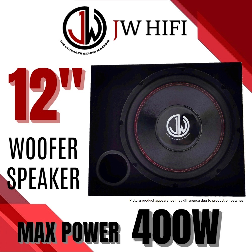 JW HIFI Woofer 12 inch / Woofer Speaker / Car Woofer Box / Woofer Set