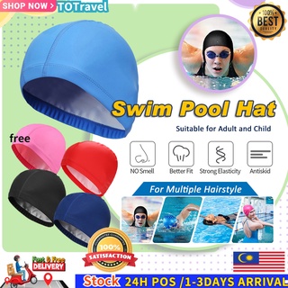 kids Swimming Caps swim cap Waterproof Swim Pool hat Ear Protect Large Badmuts Diving Hat head cover berenang cap 泳帽