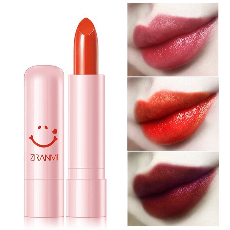 Moisturizing Lipstick Does Not Fade Gincu Lipstick 笑脸口红补水保湿口红防水不掉色不沾杯唇膏滋润唇彩 Shopee Malaysia