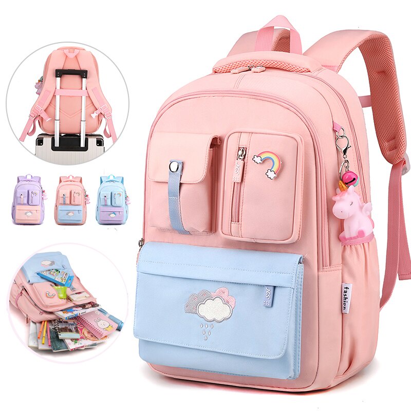 Summer 2022 Kawaii Children's Backpack Unicorn Pendant School Bag For ...